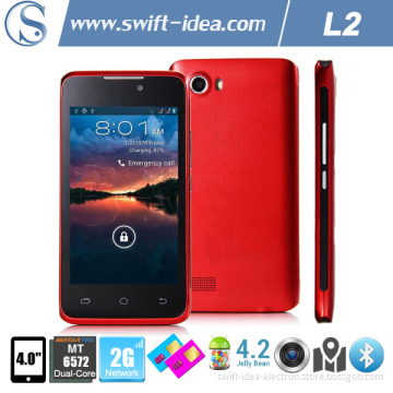 4 Inch Mtk6572 Dual Core Dual SIM 2g Top-1 Mobile Phone (L2)